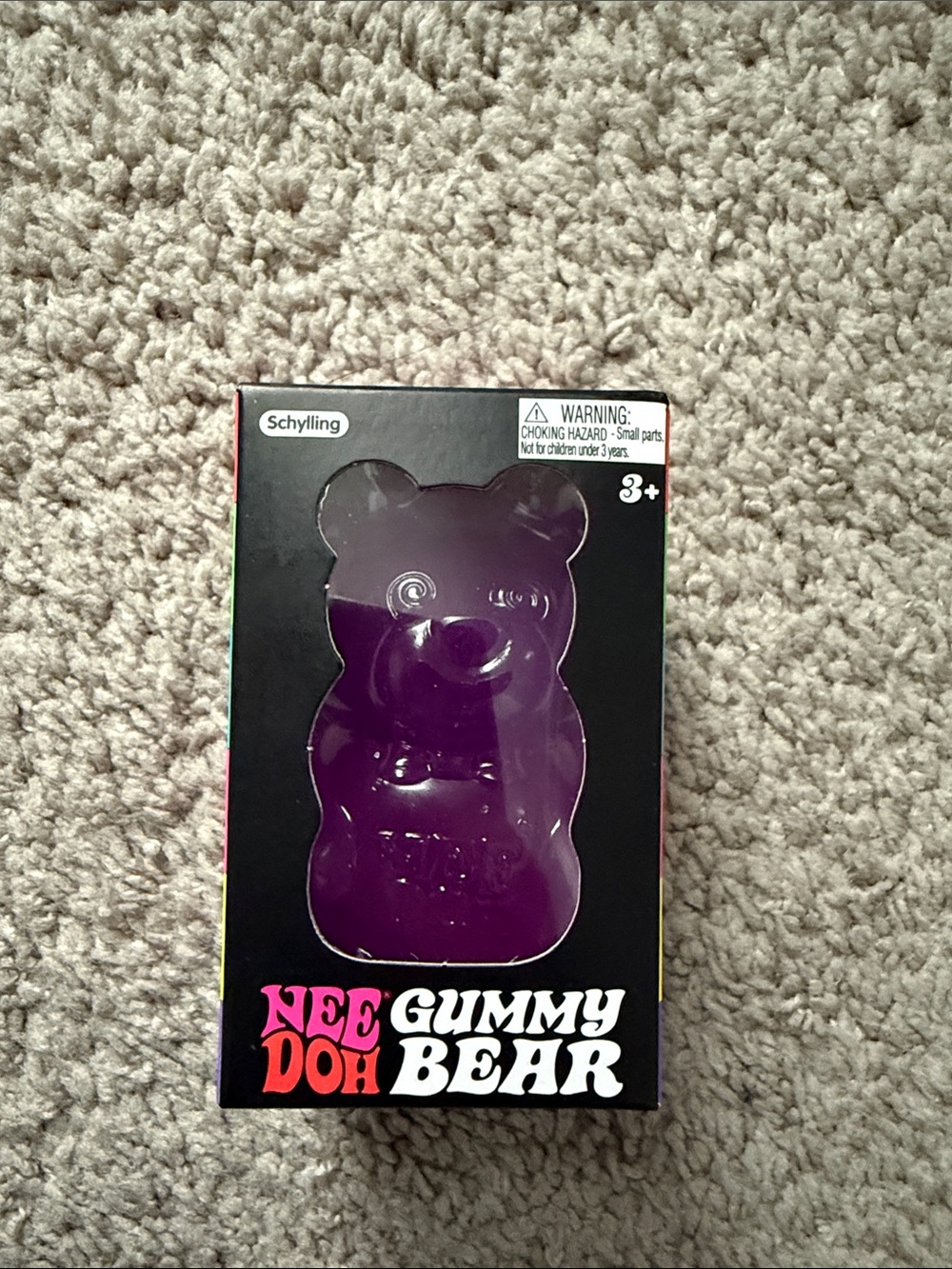 NeeDoh Purple Gummy Bear Stress Toy